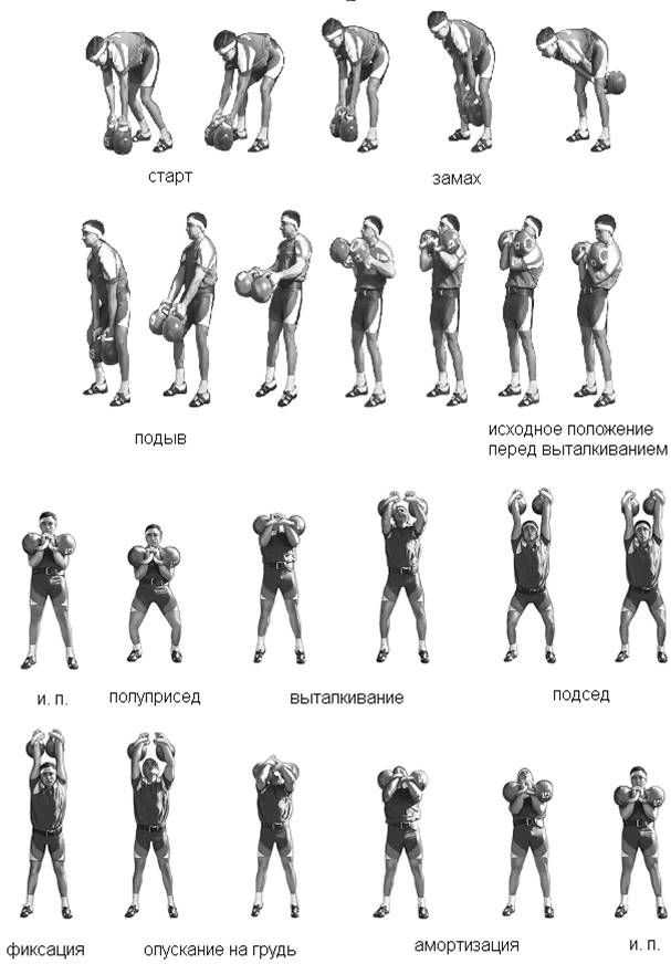Толчок гири: какие мышцы работают и техника выполнения | irksportmol.ru