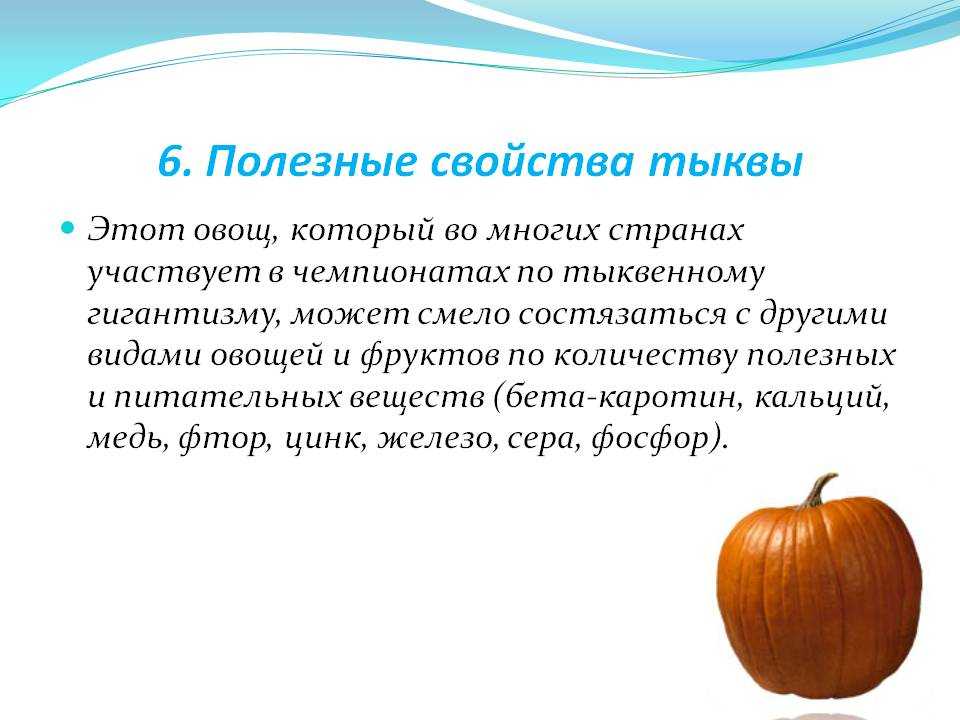Тыква – полезные свойства и вред