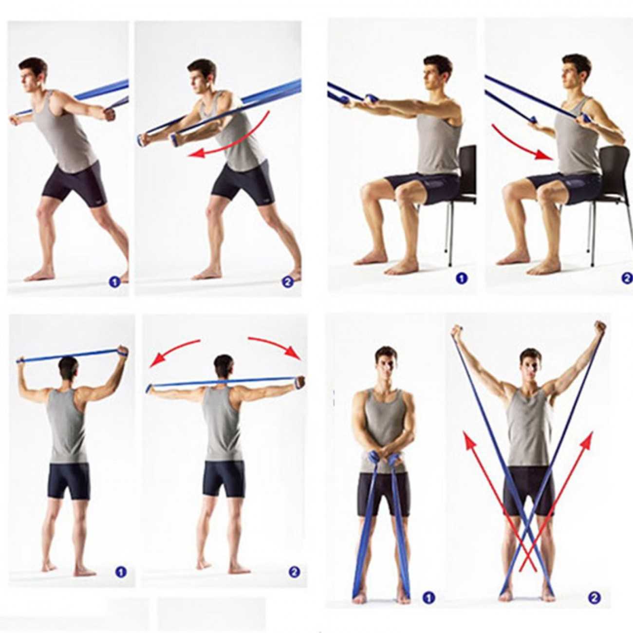 Как правильно заниматься с фитнес-резинкой, резинки для фитнеса: упражнения для ног, рук, пресса, бедер, ягодиц и спины
