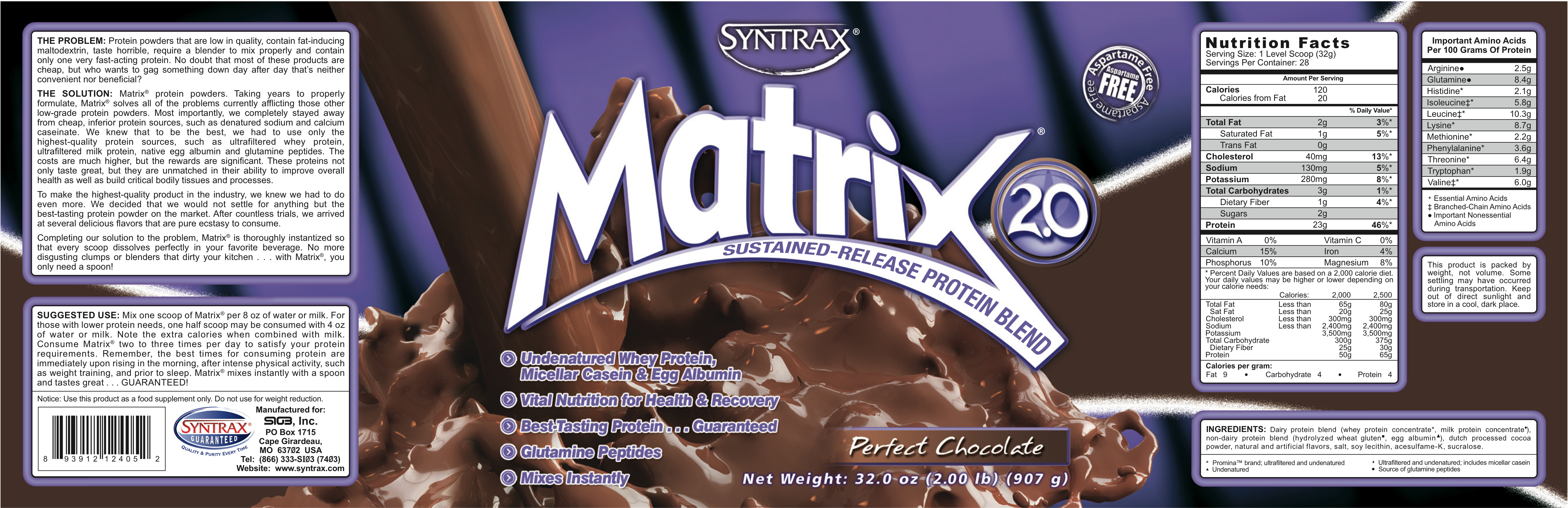 Протеин Syntrax Matrix: полный обзор состава, преимущества добавки и недостатки Состав протеина Matrix и рекомендации по употреблению Кому больше подходит протеин Syntrax