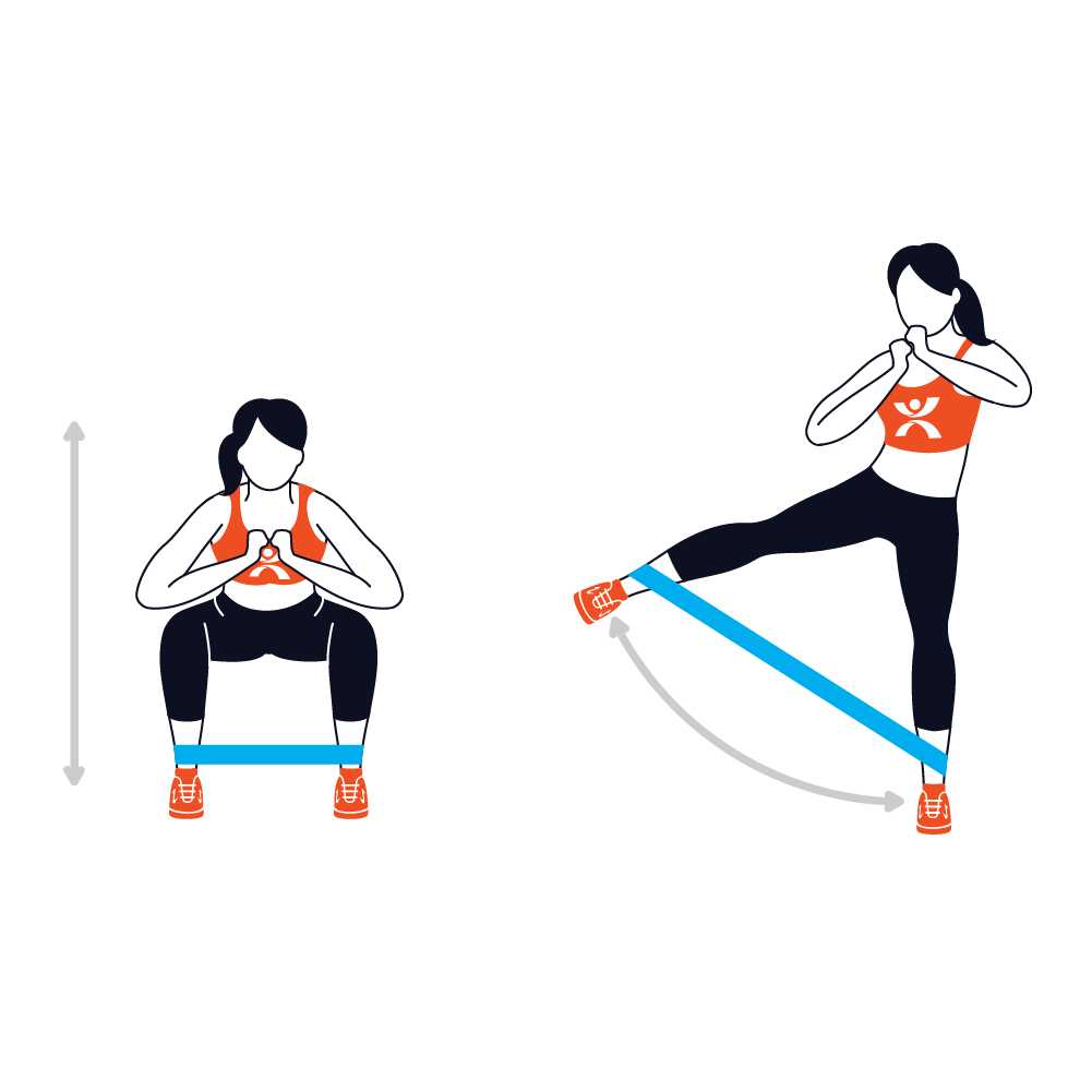 Упражнения с фитнес-резинкой для ног и ягодиц - тренировка и отзывы