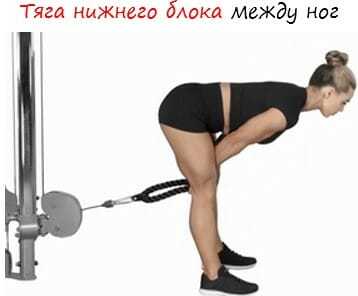 Упражнения для широчайших мышц спины: горизонтальная тяга нижнего блока к поясу с различными рукоятями